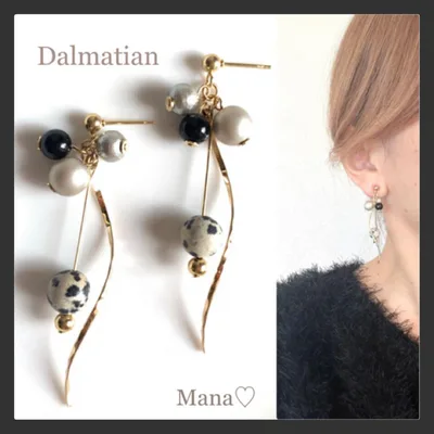 3Dalmatian ハンドメイドピアス イヤリング