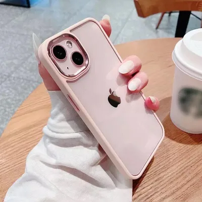 iPhone15ケース ピンクゴールド シンプル 可愛い 韓国 クリア