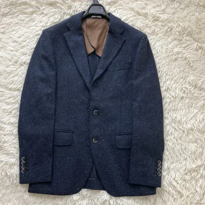 ⭐︎美品⭐︎スーツセレクト Y5シンク混 イタリア製生地ツイード