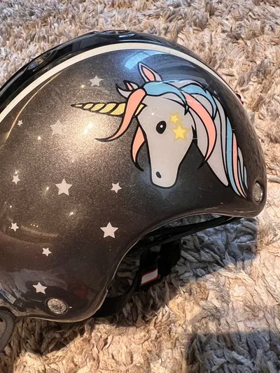 乗馬・CASCO 子ども用ヘルメット ユニコーン柄