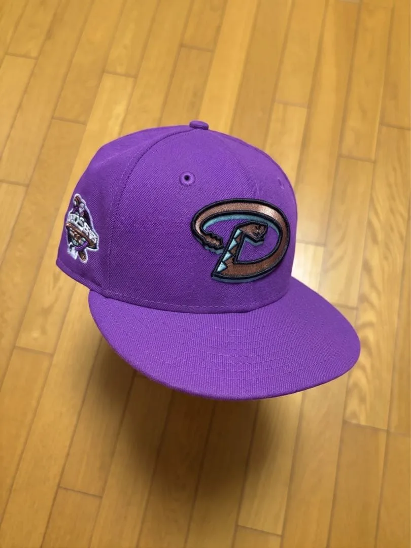 ニューエラ 59FIFTY ダイヤモンドバックス 紫 7 3/8 サイドパッチ