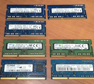 ノートPC用メモリー 4GB 7枚セット まとめ売り サムスン エルピーダ等