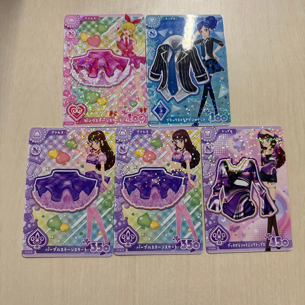 アイカツ カード 5枚セット 星宮いちご 霧矢あおい 紫吹蘭 まとめ売り