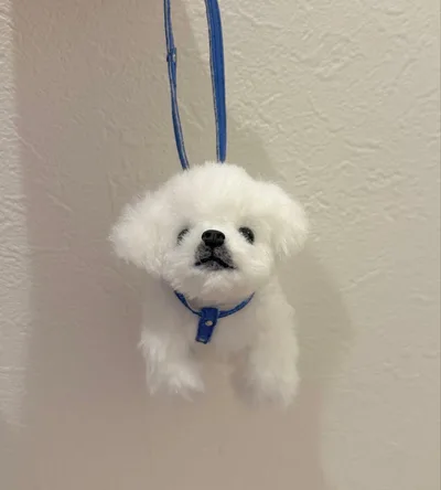 ★ハンドメイド★ いっしょにおでかけ ペキニーズ ぬいぐるみ ホワイト