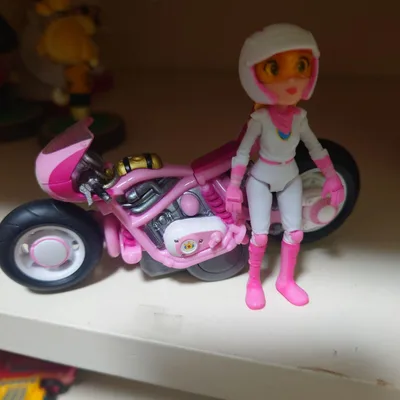 スーパーマリオムービー ピーチ姫 フィギュア バイク