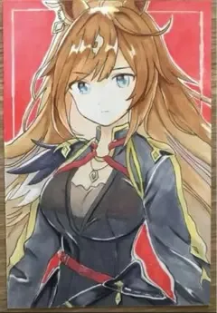 ウマ娘 ドゥラメンテ 手描き イラスト ファンアート
