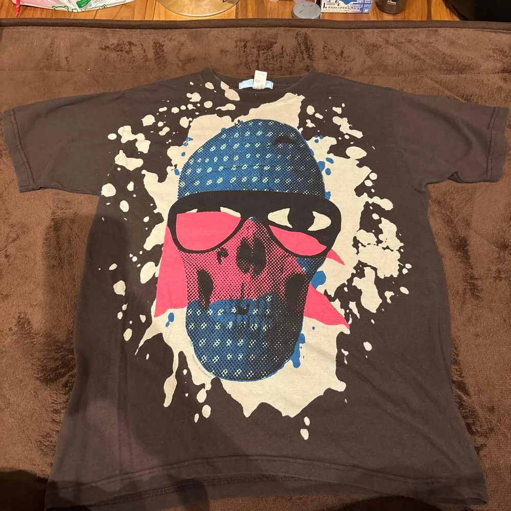 2K by Gingham スカル グラフィック Tシャツ USA製