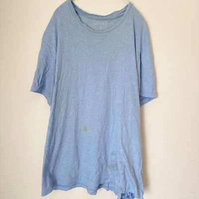 クラブルーム 半袖Tシャツ クルーネック 無地 XL 水色 綿