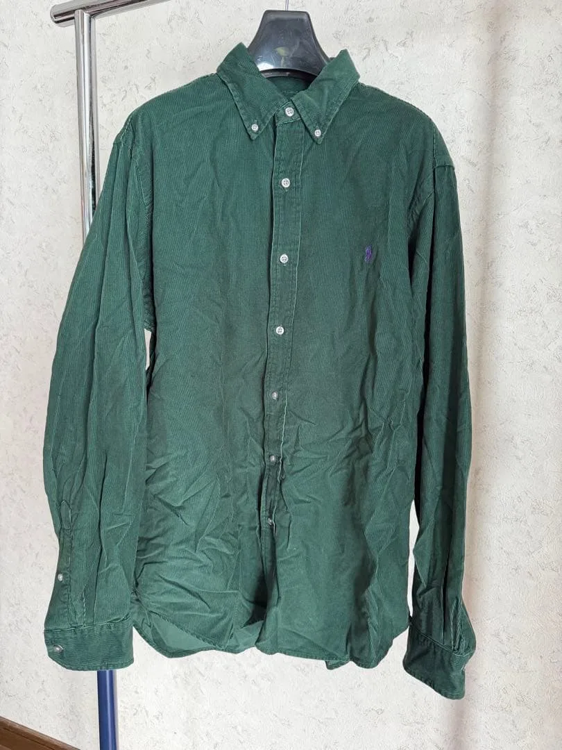 POLO RALPH LAUREN コーデュロイシャツ グリーン L