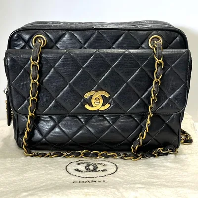 CHANEL シャネル マトラッセ ココマーク チェーンショルダーバッグ 当時物