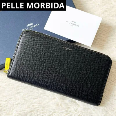 未使用級✨ ペッレモルビダ Barca ラウンドジップ 長財布 ブラック