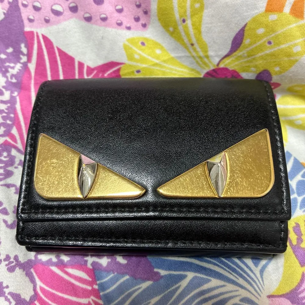 FENDI バグズアイ 三つ折り財布