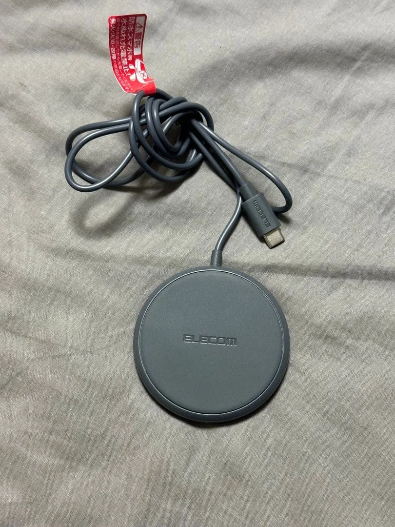 ELECOM ワイヤレス充電器 Qi対応 ブラック W-QA25