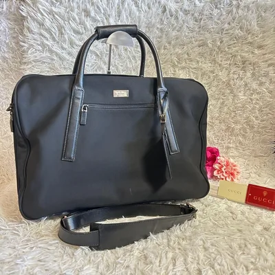 Gucci Nylon 2WAY กระเป๋าถือกระเป๋าสะพายข้าง Crossbody สีดำ