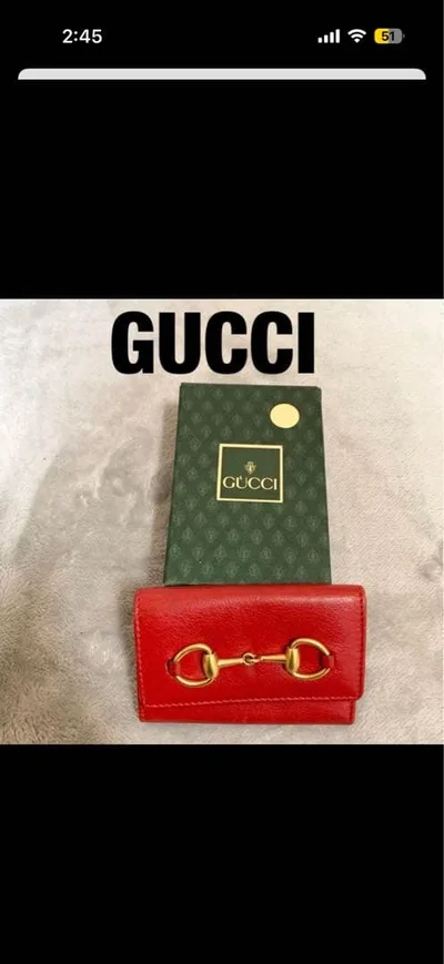 GUCCI ホースビット キーケース レッド