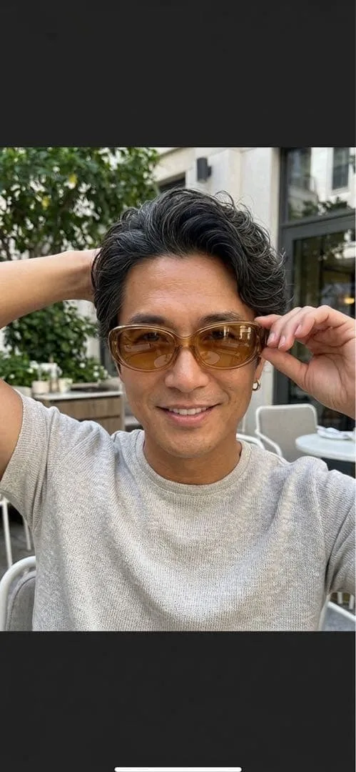 OLIVER PEOPLES ブラウン ラウンド型 サングラス