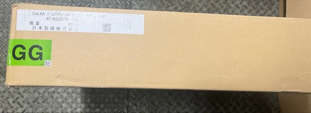 日本製線 Cat6A F/UTP LANケーブル 300m