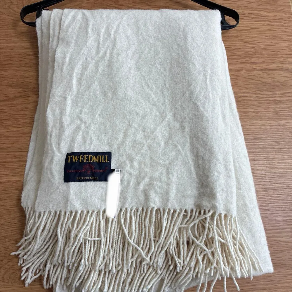 【TWEEDMILL 】ラムウールホワイト140×190cm