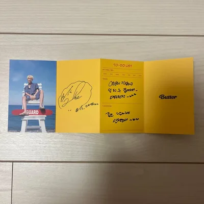 BTS Butter J-HOPE メッセージカード