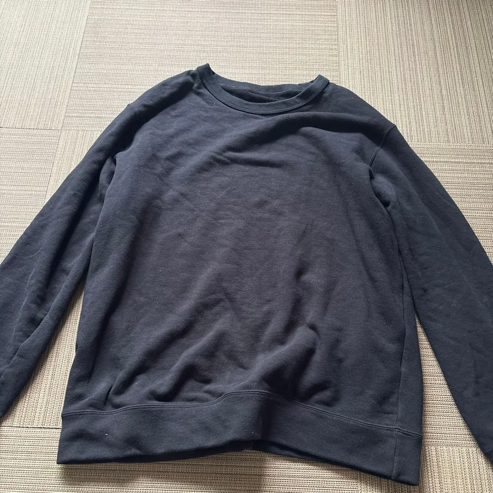 UNIQLO クルーネック スウェット ブラック XL