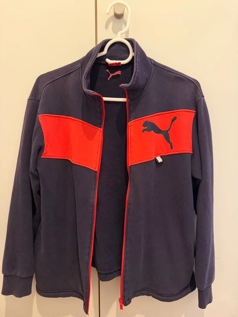 PUMA ジャージ トラックジャケット ネイビー レッド 150