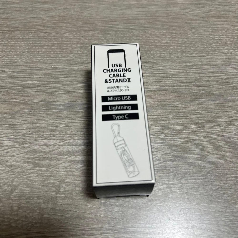 USBケーブル スマホスタンド