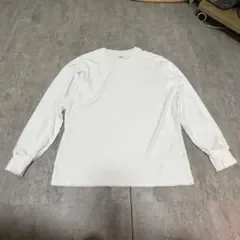 UNIQLO ホワイト 長袖カットソー M クルーネック