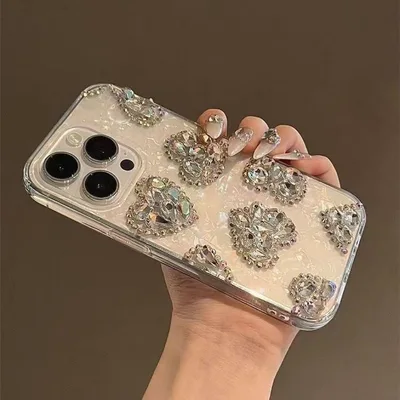 人気商品♡ダイヤキラキラiPhone15plusケース 綺麗め 可愛い 一目惚れ