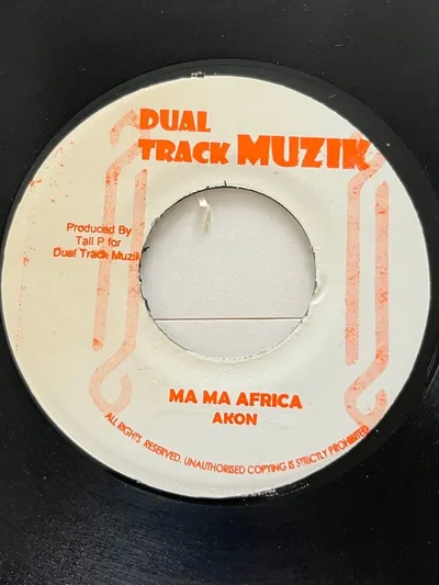 Akon Ma Ma Africa แผ่นเสียง 7 นิ้ว