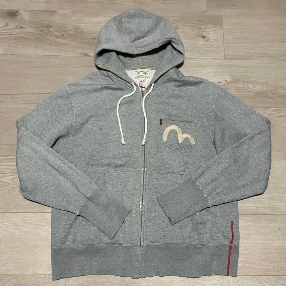 EVISU 刺繍カモメ フルジップ パーカー フーディー エヴィス エビス