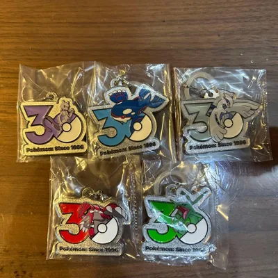 ポケモン 30周年 メタルチャーム 5種セット カントー ジョウト ホウエン