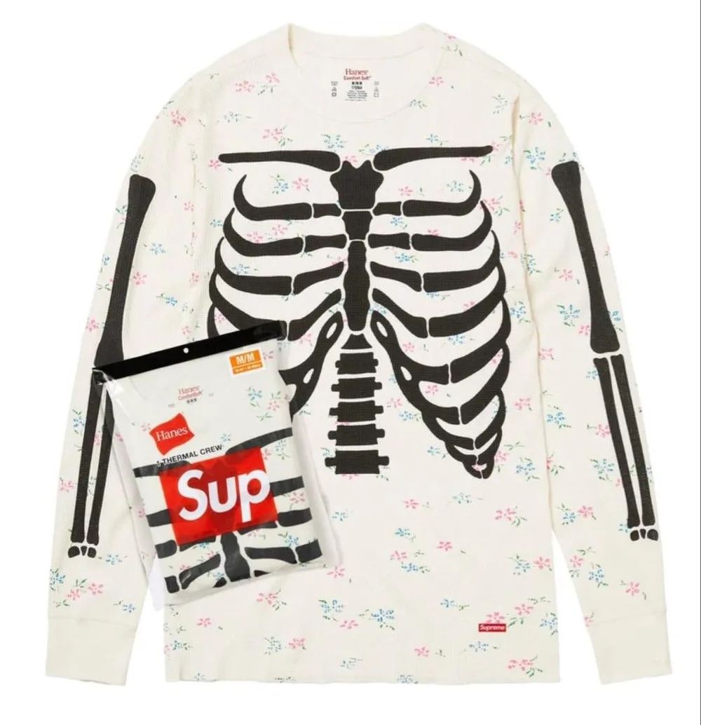 Supreme x Hanes Bones Thermal Crew
