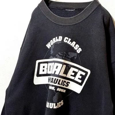BOBALEE ロゴ スウェットトレーナー ブラック 黒 古着