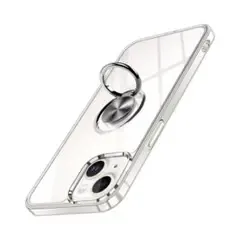 OURJOY iPhone14 ケース クリア リング付き スタンド機能
