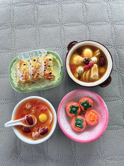 中華点心・デザート マグネット 4種セット