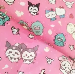 《50×70》ちいかわ サンリオ ピンク はぎれ 布 生地
