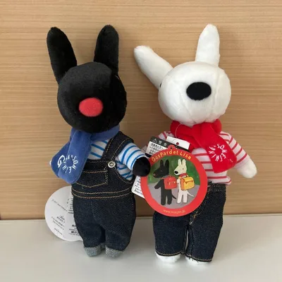 リサとガスパール something デニム ぬいぐるみ