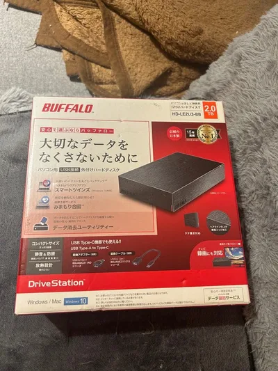 BUFFALO 外付けHDD 2.0TB HD-LE2U3-BB