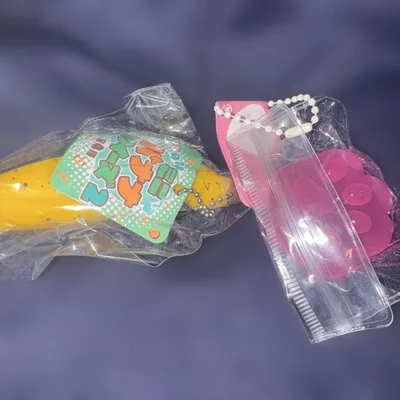 ミニチュア キーホルダー 2点セットスクイーズ