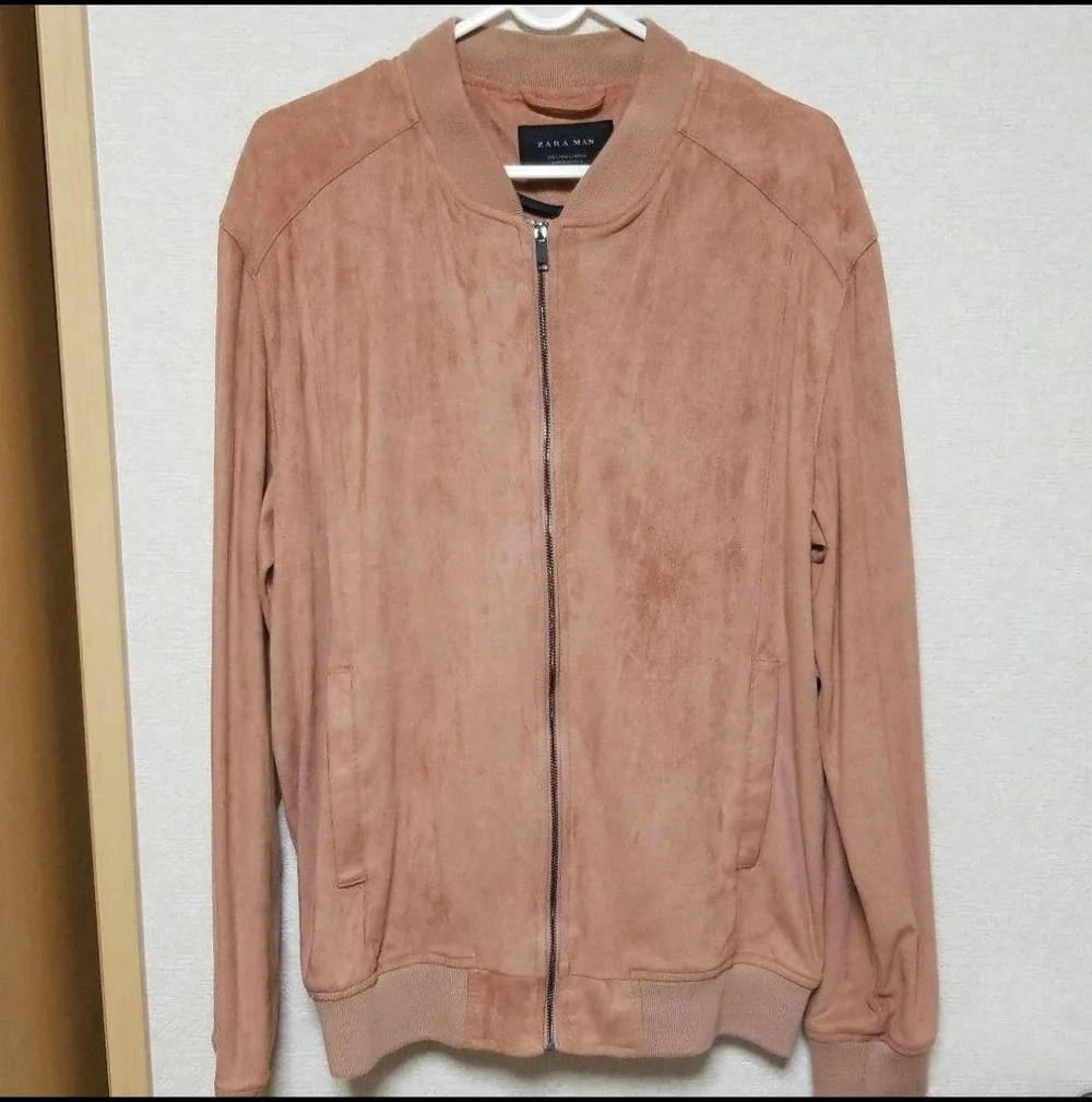 ZARA スエード調 ピンク ジャケット
