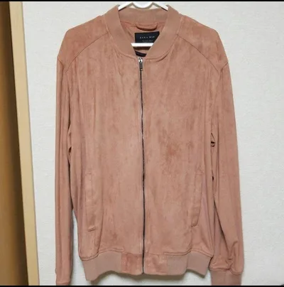 ZARA スエード調 ピンク ジャケット