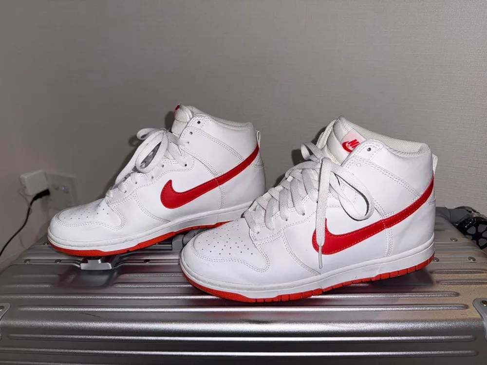 NIKE Dunk Highホワイト/レッド