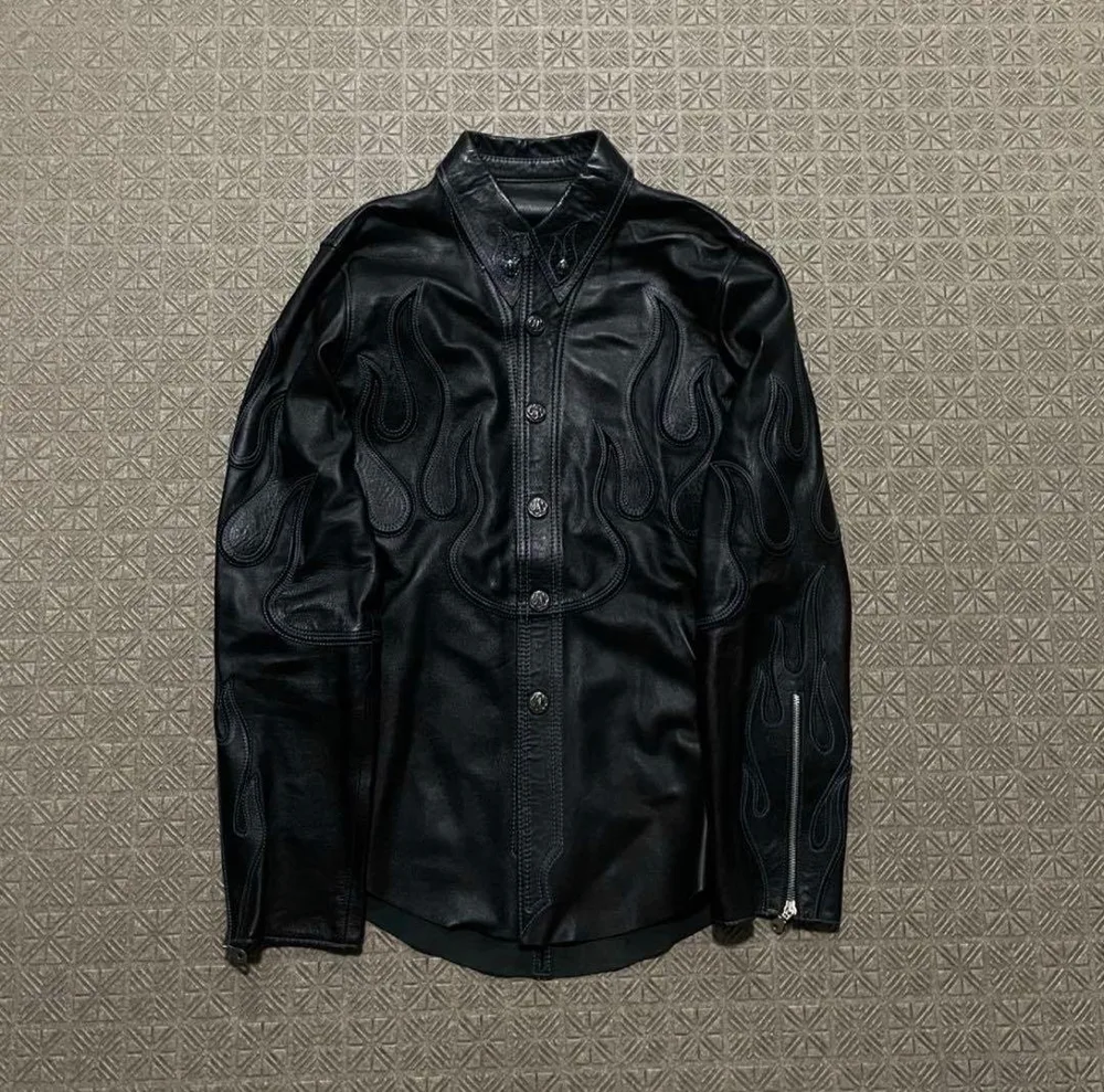 Darkwear Black Flame Shirt Jacket Swag
