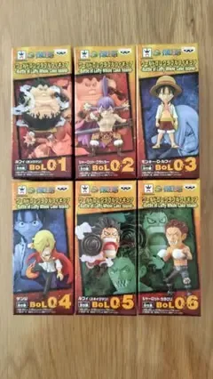 ワンピース ワールドコレクタブルフィギュア 6種セット