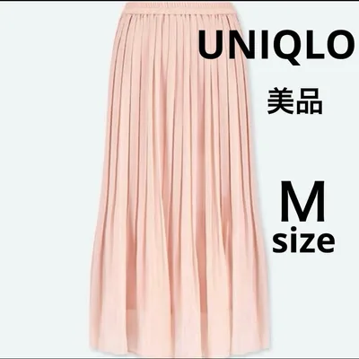 UNIQLO ユニクロ シフォン プリーツ ロングスカート ✨美品✨ Mサイズ