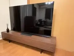 LOWYA 幅180cm シンプルデザイン テレビボード ウォルナット