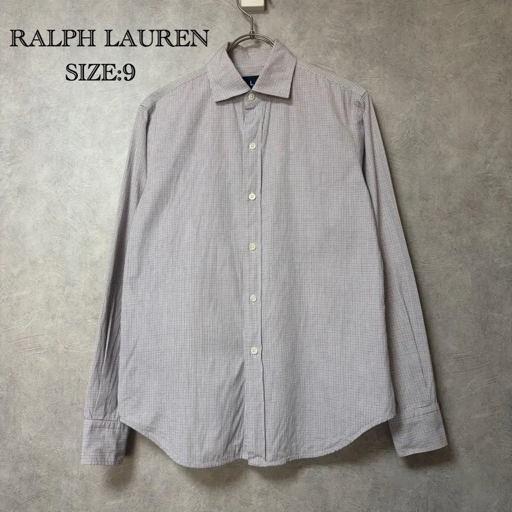 RALPH LAUREN 長袖シャツ チェック柄 サイズ9 ヴィンテージ 古着