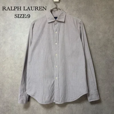RALPH LAUREN 長袖シャツ チェック柄 サイズ9 ヴィンテージ 古着