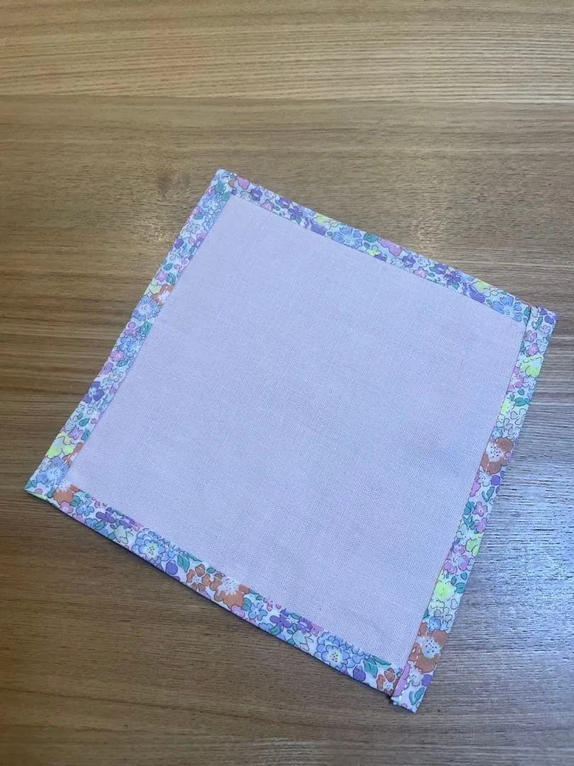 ハンドメイド ガーゼハンカチ ベッツィ ネオン