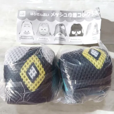 バッドばつ丸 サンリオ はぴだんぶい メッシュ巾着コレクション ガチャ 2点